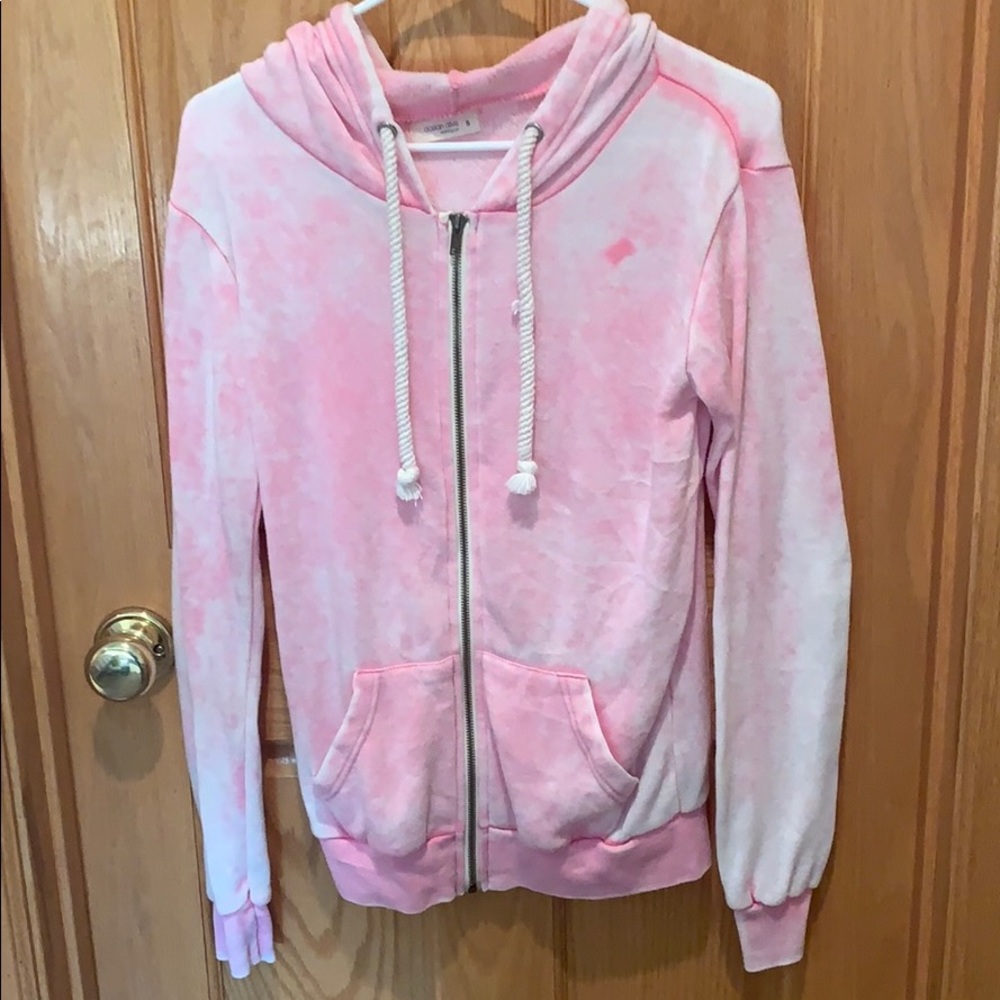pink tie dye sweatshirt size small